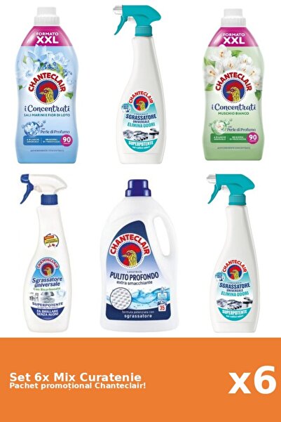 Chanteclair Set 6 Mix Curatenie Chanteclair: Bicarbonat, Lotus, Clasic, Mosc ...