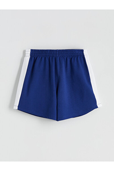 LC Waikiki Navy Blue Elastic Waist Girls' Shorts