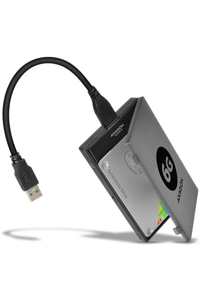 Axagon ADSA-1S6, USB 3.0, compatible 2.5 inch SATA HDD/SSD, 6 Gbit/s, Black