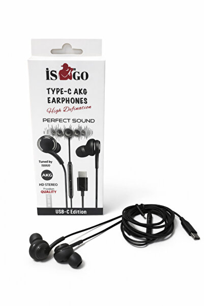 İsego Akg HD stereo kulaklık typc extra premium