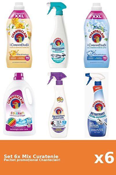 Chanteclair Set of 6 Chanteclair Cleaning Mix: Lotus, Orange, Color, Strong, ...