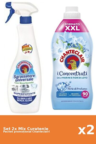 Chanteclair Set 2 Mix Curatenie Chanteclair: Bicarbonat, Lotus