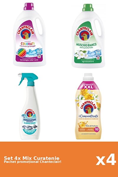 Chanteclair Set 4 Mix Curatenie Chanteclair: AntiMiros, Portocale, Color, Mos...