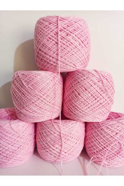 İPEK YÜN İPLİK DÜNYASI Κοτόν ( Βαμβάκι ) Νήμα Πλεξίματος (Ροζ) Βελονάκι 100γρ