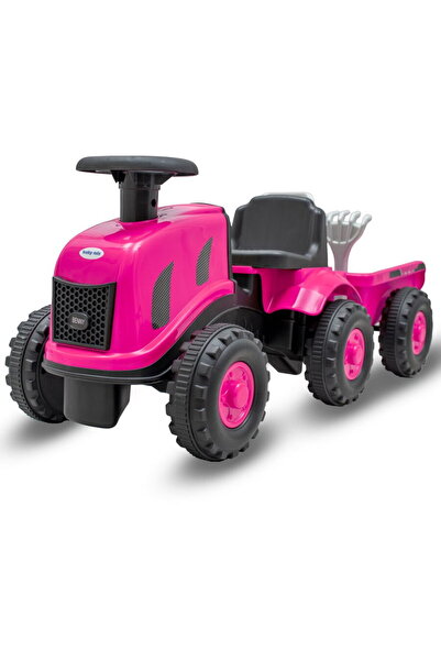 Babymix Tractor pentru copii cu remorcă Benny Baby Mix Benny roz
