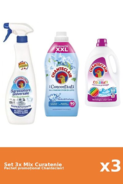 Chanteclair Set 3 Mix Curatenie Chanteclair: Bicarbonat, Lotus, Color