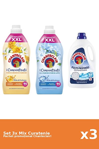 Chanteclair Set 3 Chanteclair Cleaning Mix: Lotus, Classic, Orange