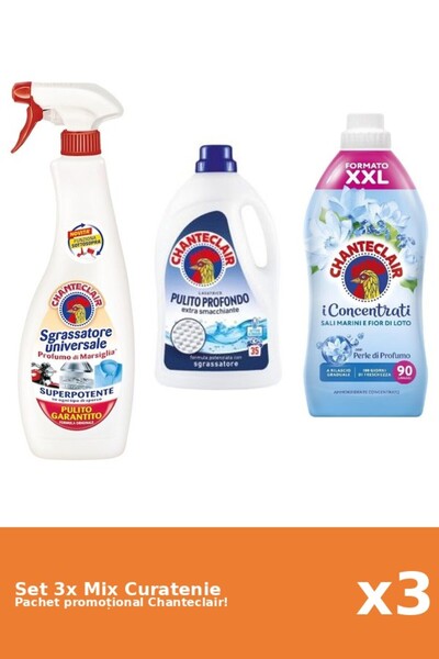 Chanteclair Set 3 Chanteclair Cleaning Mix: Lotus, Marseille, Classic