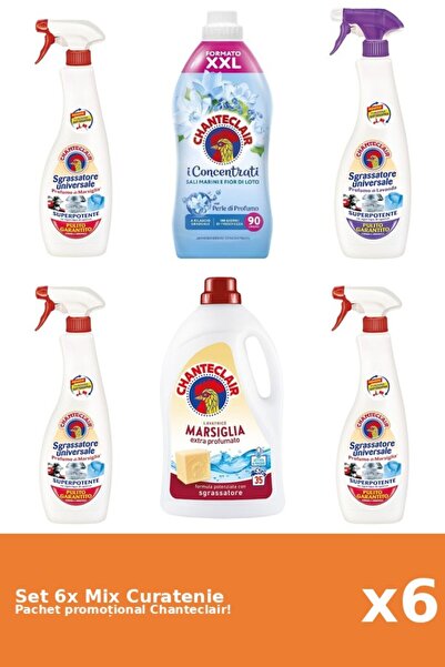 Chanteclair Set 6 Chanteclair Cleansing Mix: Lotus, Marseille, White Musk