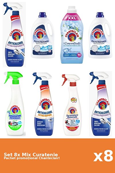 Chanteclair Set 8 Mix Curatenie Chanteclair: Lamaie, Lotus, Clasic, Parfumat,...