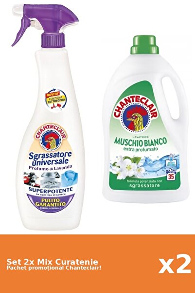 Chanteclair Set 2 Mix Curatenie Chanteclair: Lavanda, Mosc Alb