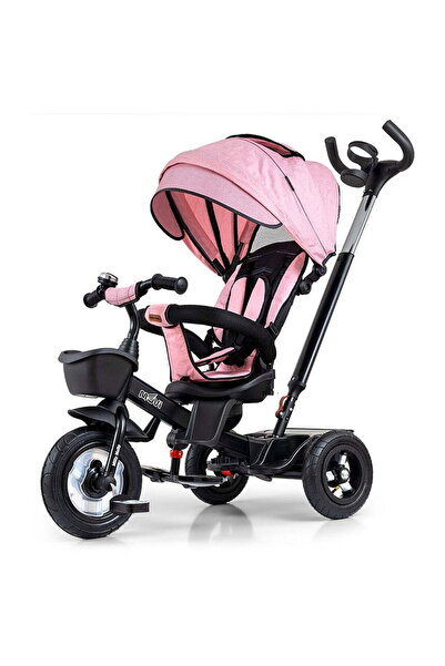 Milly Mally Children's tricycle Movi black-pink