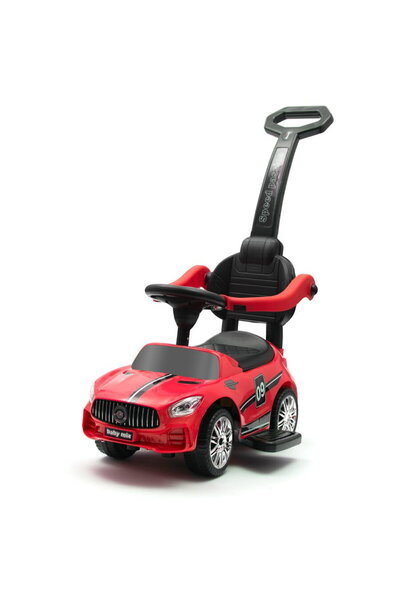 Babymix Baby Mix RACER Red - balansoar pentru copii cu sunet și bară de ghidare