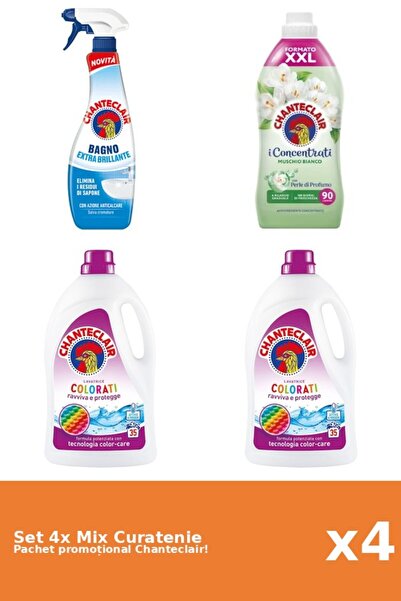 Chanteclair Set of 4 Chanteclair Cleaning Mix: Classic, Color, White Musk