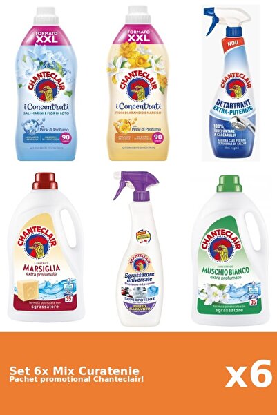 Chanteclair Set 6 Mix Curatenie Chanteclair: Lotus, Portocale, Puternic, Mosc...