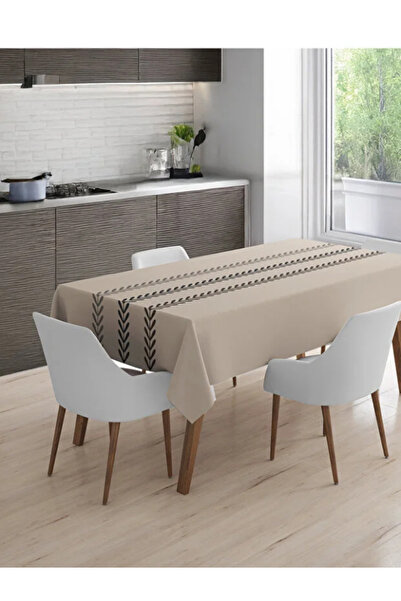 Tilda BSC. & Home Günlük Kullanıma Uygun Haki Pratik Şantuk Masa Örtüsü