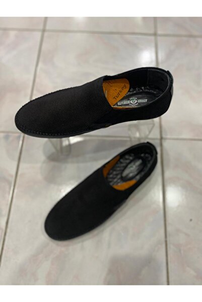 Aysun Ayakkabı Black Inside and Out, Genuine Leather Paintable Orthopedic Sol...