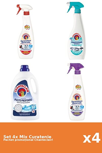 Chanteclair Set 4 Mix Curatenie Chanteclair: Marsilia, AntiMiros, Clasic, Mos...