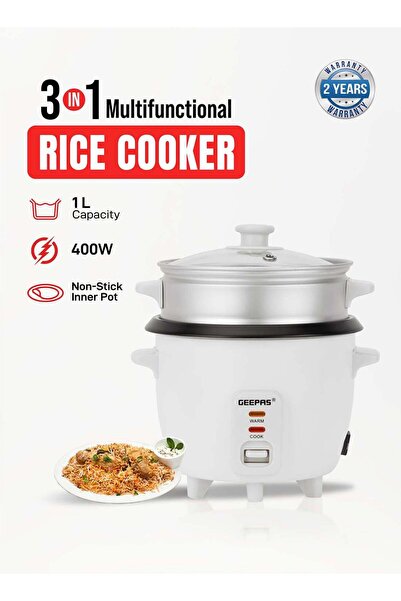 Geepas طباخ أرز متعدد الوظائف