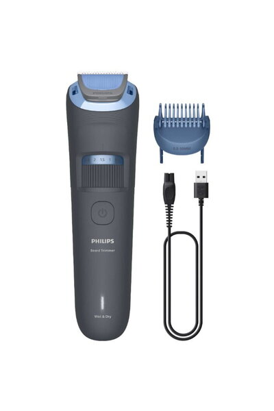 Philips Beard Trimmer 3000 Series BT3617/15 Beard grooming with rounded tip b...