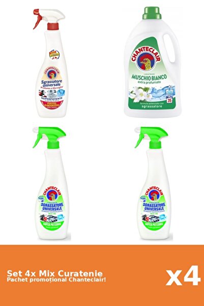 Chanteclair Set 4 Mix Curatenie Chanteclair: Lamaie, Marsilia, Mosc Alb