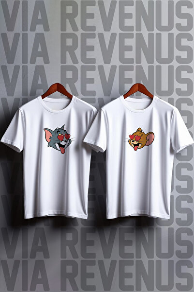 Vordevia Tricou cu inimă cu imprimeu bumbac 100% Wide croială Combinație de c...