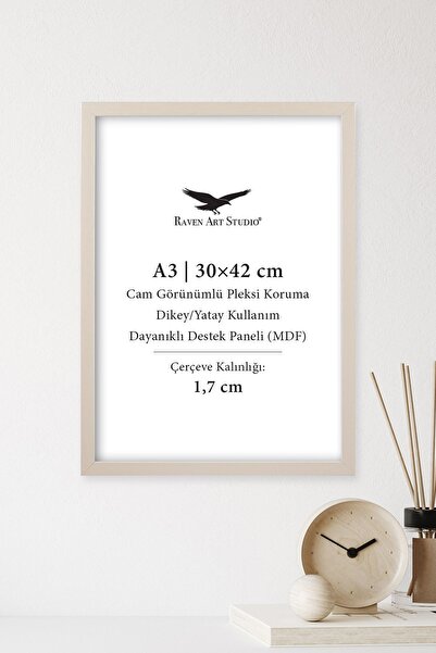 Raven Art Studio Ermitaj A3 Ebat 30cm x 42cm Resim Fotoğraf Belge Poster Evra...