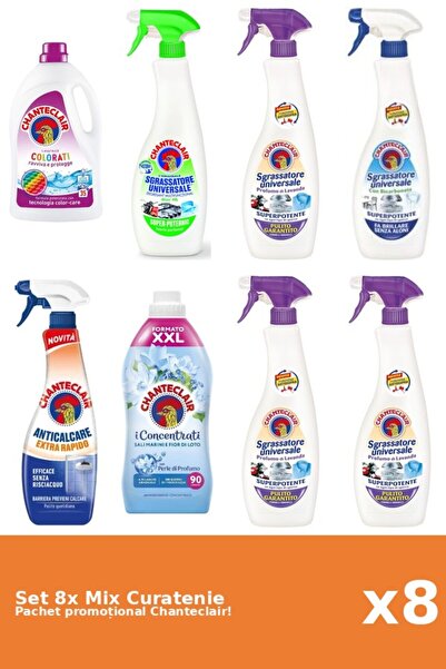 Chanteclair Set 8 Mix Curatenie Chanteclair: Lamaie, Bicarbonat, Lotus, Color...