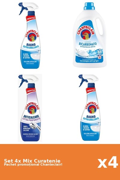 Chanteclair Set of 4 Chanteclair Cleaning Mix: Baking Soda, Classic, Scented