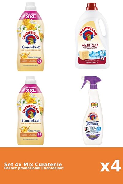 Chanteclair Set 4 Mix Curatenie Chanteclair: Marsilia, Portocale, Lavanda