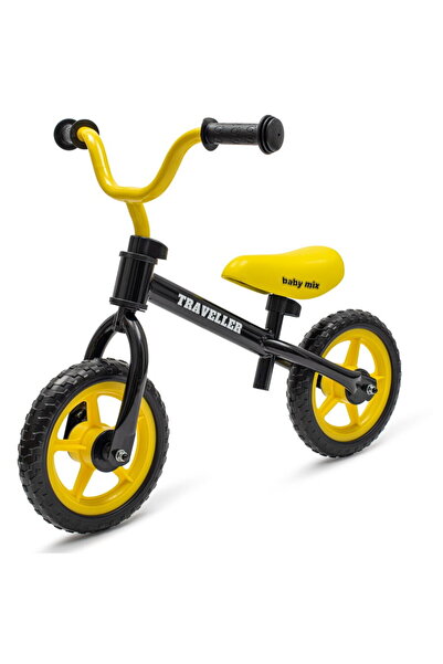 Babymix Bicicletă de echilibru pentru copii Baby Mix Traveller neagră