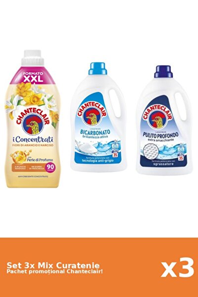 Chanteclair Set 3 Mix Curatenie Chanteclair: Bicarbonat, Clasic, Portocale
