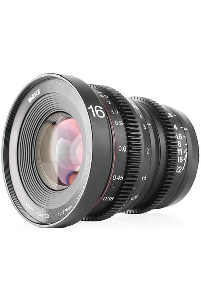 Meike Obiectiv manual 16mm T2.2 Cine pentru MFT M4/3-Mount