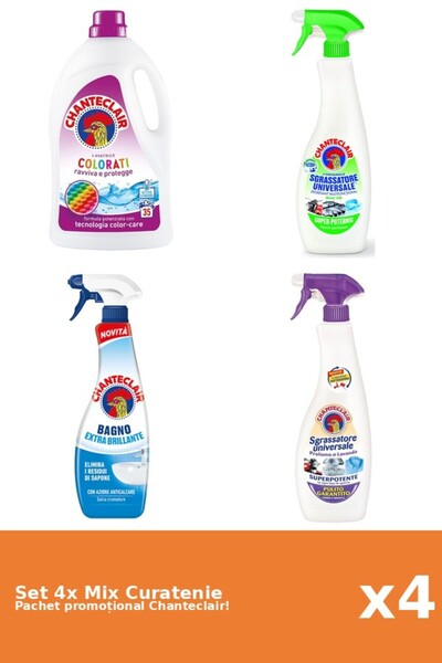 Chanteclair Set 4 Mix Curatenie Chanteclair: Lamaie, Clasic, Color, Lavanda