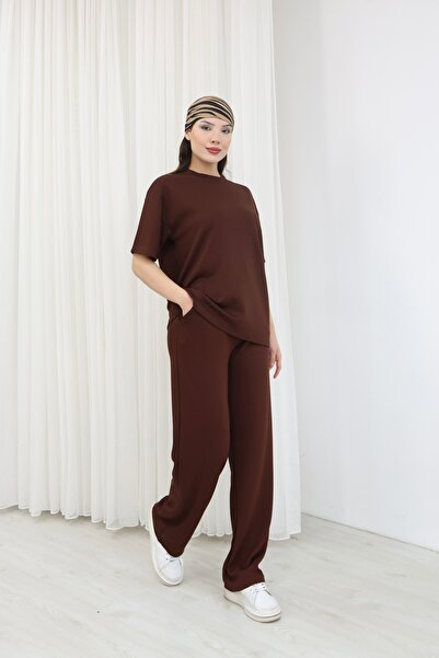 chize Wide-Leg Oversized Modal Fabric Tracksuit Set