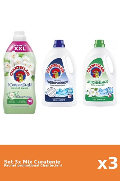 Chanteclair Set 3 Mix Curatenie Chanteclair: Clasic, Mosc Alb