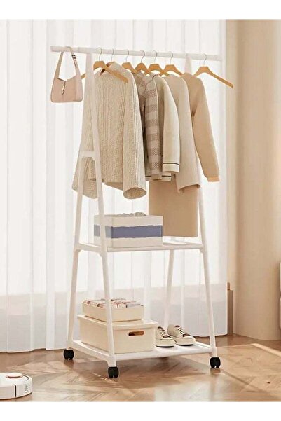 Taimi Metal Clothes Rack, Multifunctional Garment Stand with Wheels, Suitable...