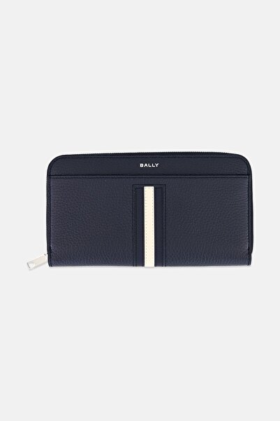 Bally Men Brand Logo Wallet, Midnight Blue