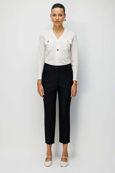 Ekol Narrow Leg Trousers with Metal Accessories