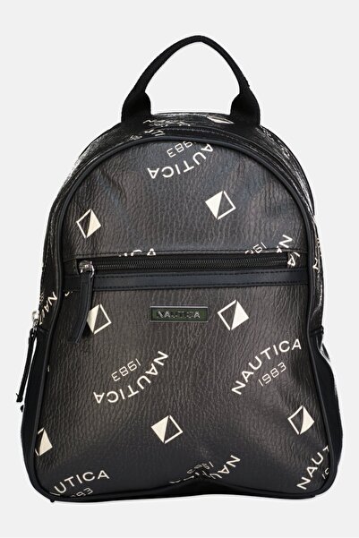 Nautica Women Brand Logo Small Backpack, Black