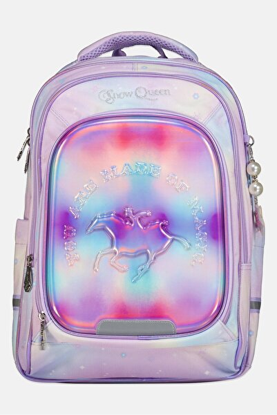 Disney Frozen Snow Queen Kids Girl Graphic Print Backpack, Multicolor