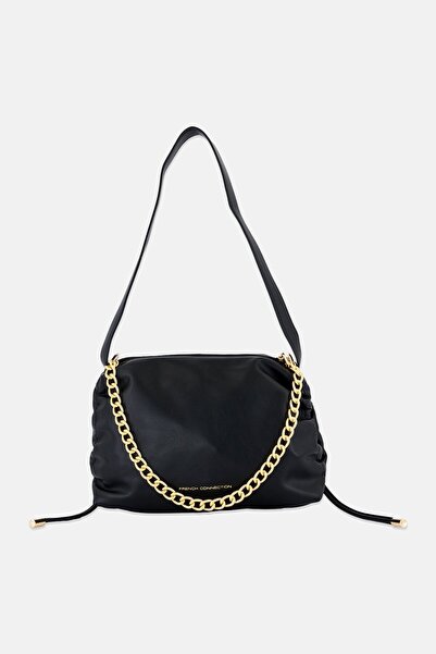 French Connection Women Brand Logo Handbag, Black