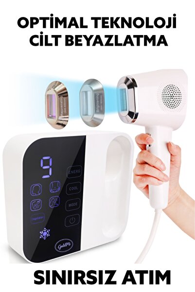 HRM1 Optimal Technology Skin Whitening Unlimited Shot Sapphire Ice Cooling 9-Stage Hair Removal Tool