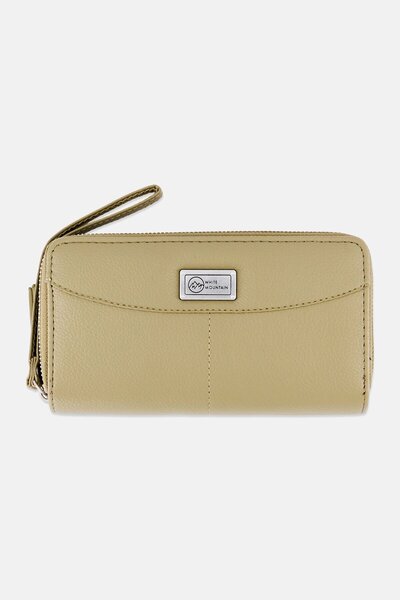 White Mountain Women Brand Logo Wallet, Olive