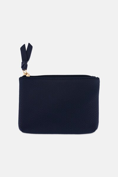 Caracol حقيبة صغيرة سادة للنساء، 10 سم ارتفاع × 14 سم طول × 1.5 سم عرض، لون كحلي