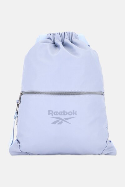 Reebok Men Brand Logo Drawstring Backpack, Light Blue