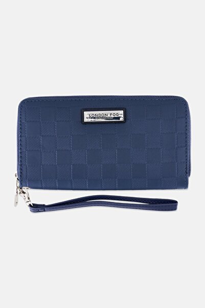 London Fog محفظة نسائية من ماركة داكوتا بشعار العلامة التجارية، بسحاب دائري م...