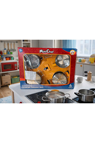 Köklü Züccaciye Hascevher Mini Chef 6 Parça Tencere Tava Set