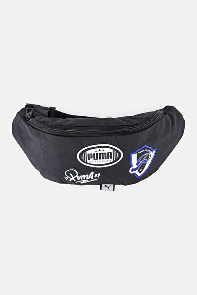 Puma Women Embroidered Logo Fanny Pack, Black
