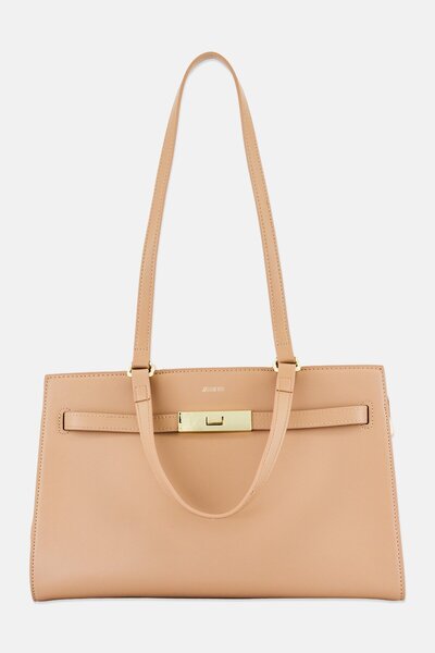 JASON WU Women Brand Logo Handbag, Dark Beige